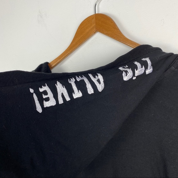 Torrid Universal Monsters Frankenstein Bride Hooded Black Embroidered Cardigan 2 - Picture 10 of 14